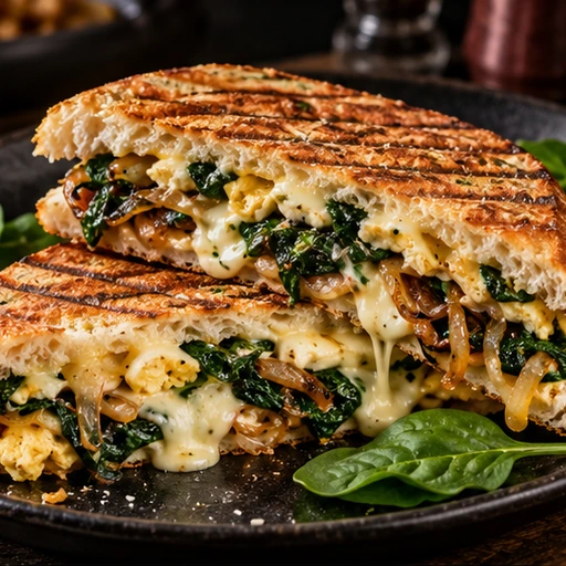 Onion & Spinage Panini